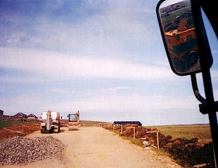 Mid Yell Road Works