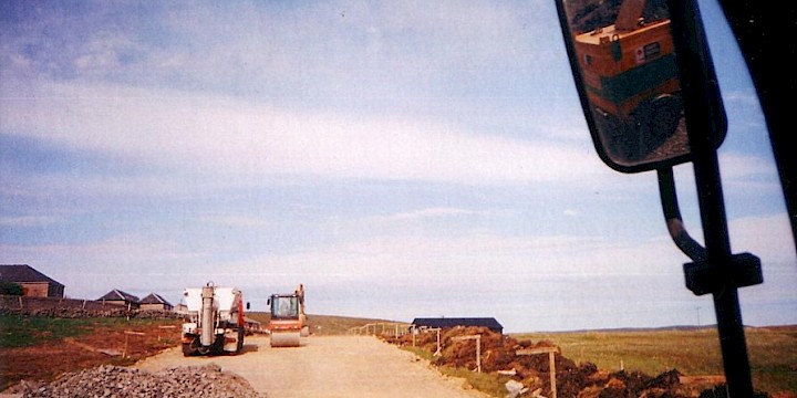Mid Yell Road Works