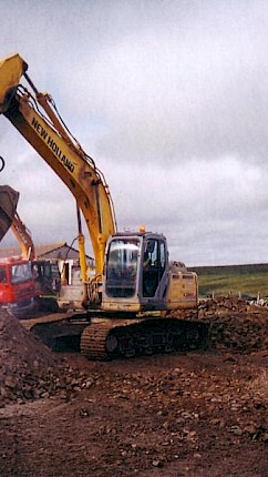 Mid Yell Road Works