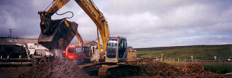 Mid Yell Road Works