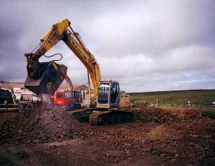 Mid Yell Road Works