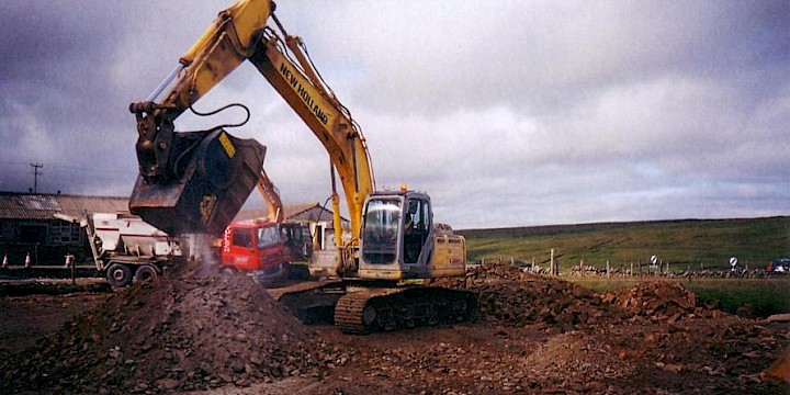 Mid Yell Road Works