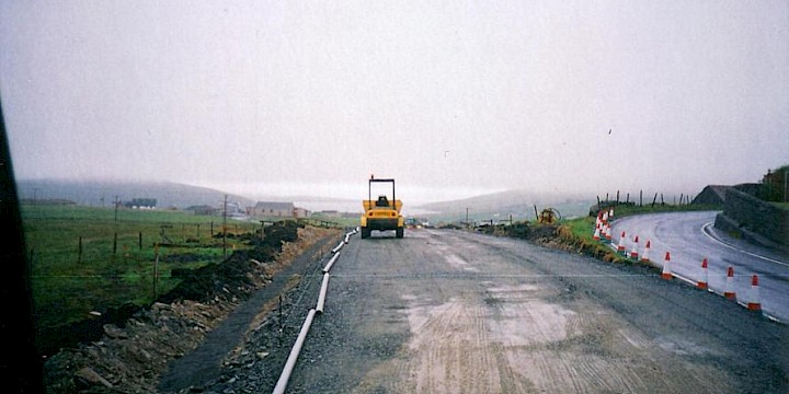 Mid Yell Road Works