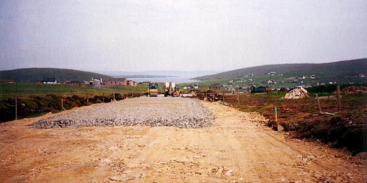 Mid Yell Road Works