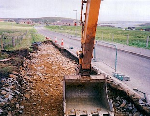 Mid Yell Road Works